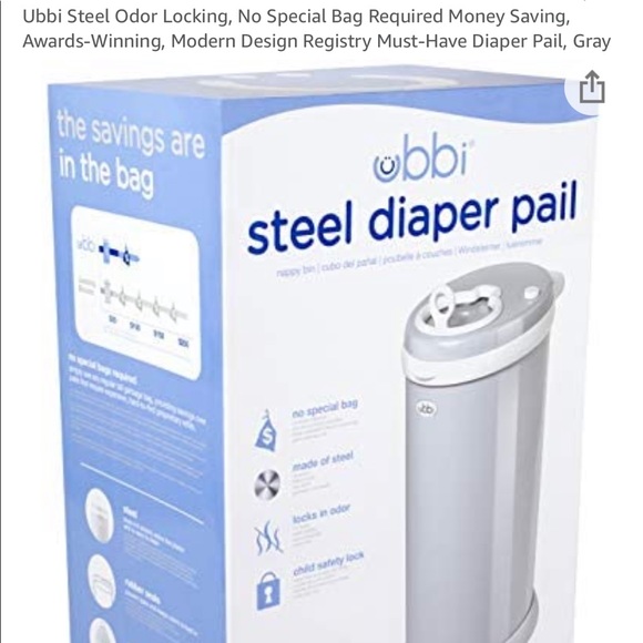 Brand new Ubbi Steel Odor Locking Diaper 4 colors choices - Picture 7 of 17